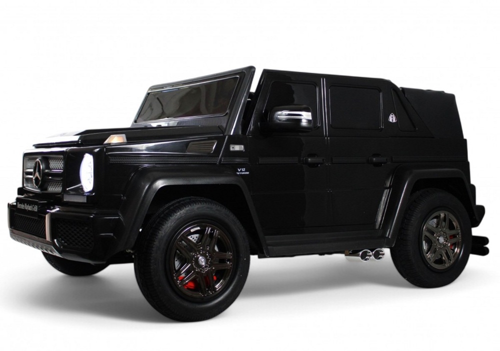 Детский электромобиль RiverToys Mercedes-Maybach G650 Landaulet M999MM (черный) Двухместный до 100кг