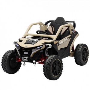 Детский электромобиль RiverToys Z707ZZ (бежевый) - фото