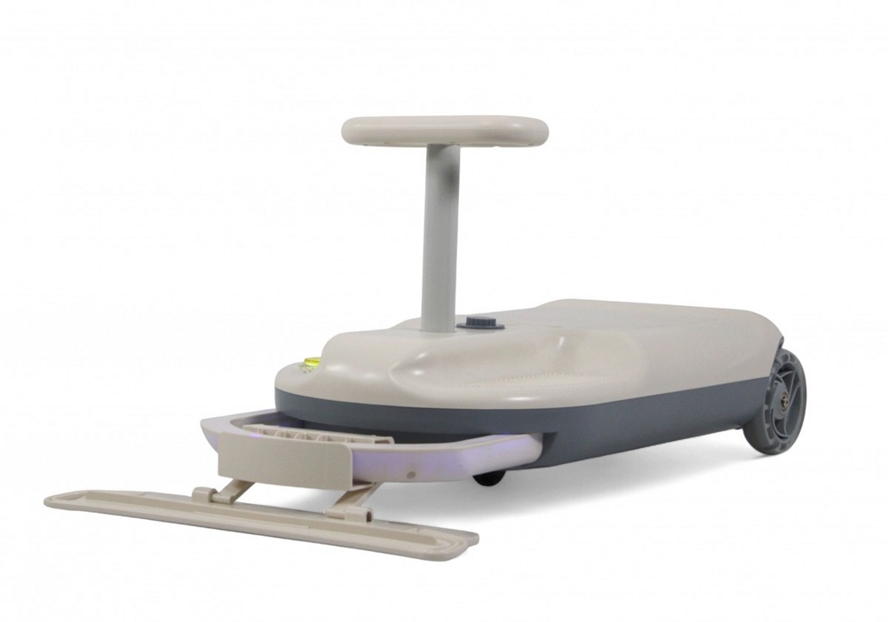 Детский электромобиль RiverToys Y-01 (бежевый) для мытья пола с функцией влажной уборки