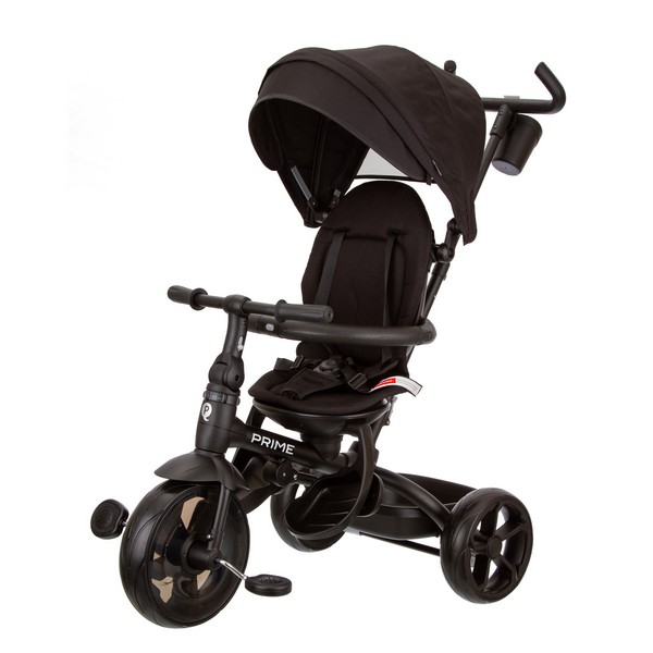 Трехколесный велосипед QPlay Prime2BK (черный) Поворотное сиденье, наклонный руль - фото1 Трехколесный велосипед QPlay Prime2BK (черный) Поворотное сиденье, наклонный руль - фото1