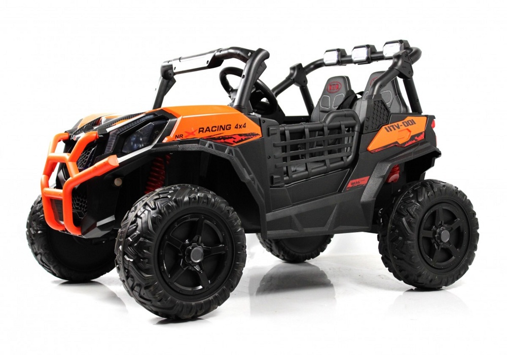 Детский электромобиль RiverToys K777KK 4WD (оранжевый) Buggy Полноприводный Двухместный