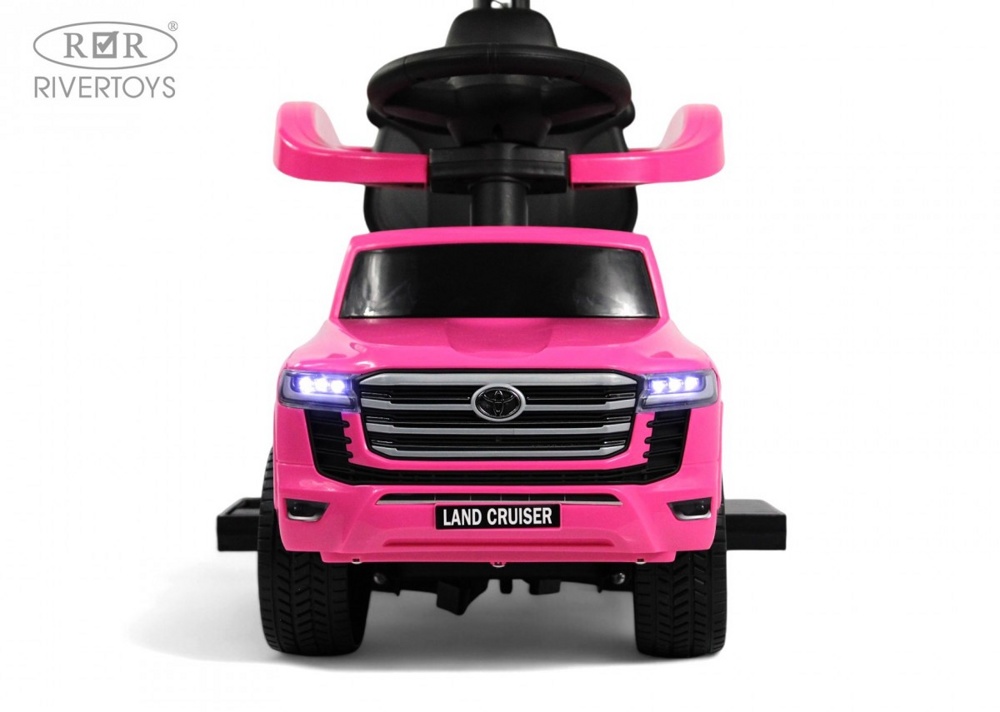 Детский толокар RiverToys Toyota Land Cruiser 300 Z002ZZ-C (розовый) - фото2