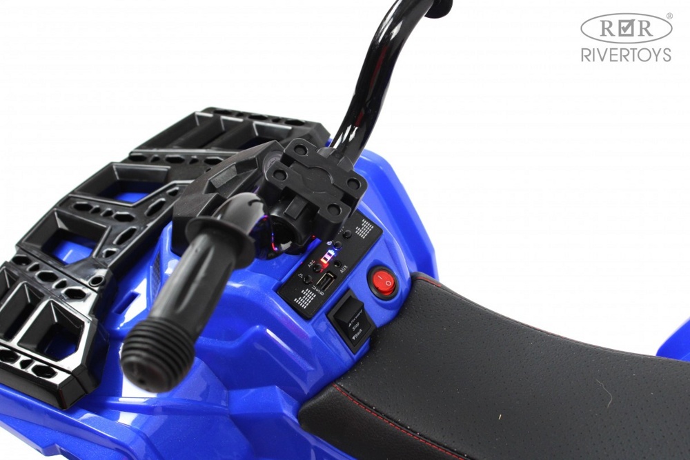Детский электроквадроцикл RiverToys L222LL (синий) - фото5