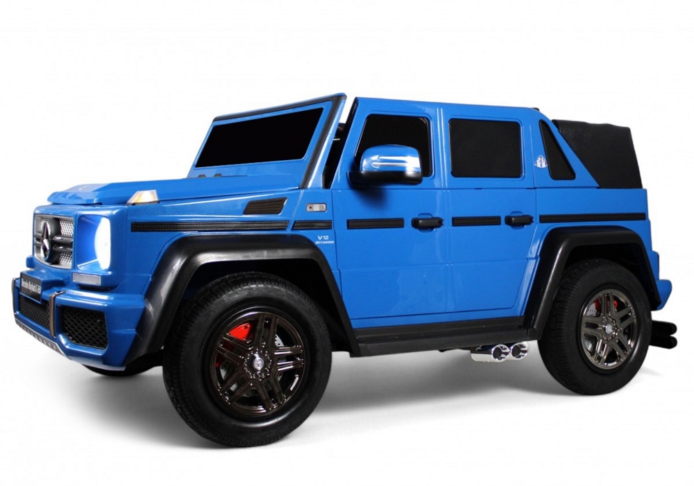 Детский электромобиль RiverToys Mercedes-Maybach G650 Landaulet M999MM (синий) Двухместный до 100кг