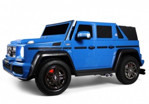 Детский электромобиль RiverToys Mercedes-Maybach G650 Landaulet M999MM (синий) Двухместный до 100кг - фото