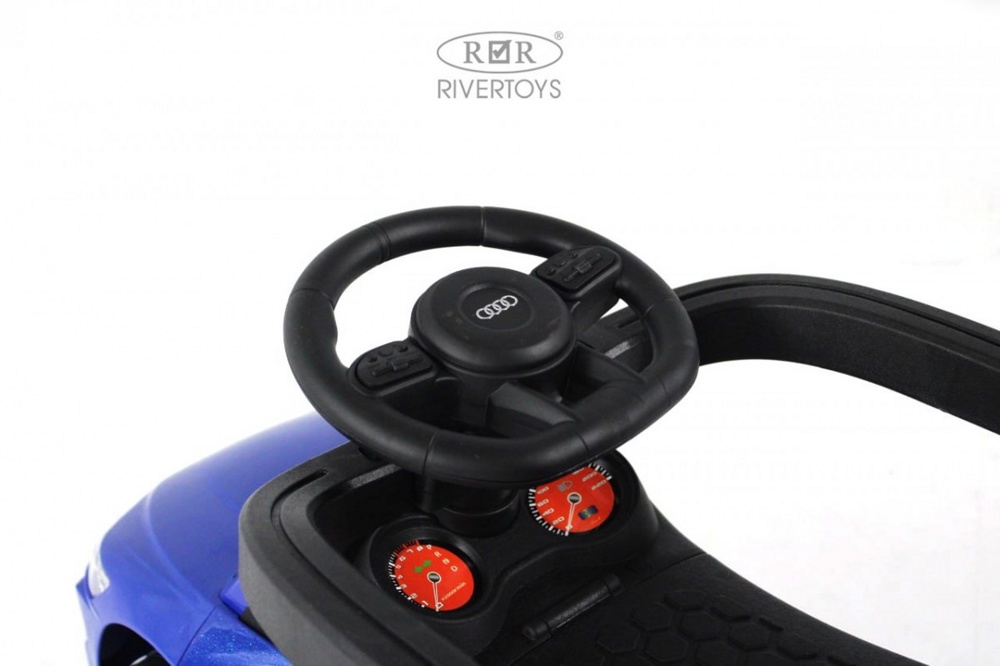 Детский толокар RiverToys Z005ZZ-A (синий) - фото5