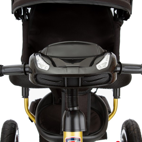 Трехколесный велосипед TRIKE Formula FA3GB-1 (черно-золотой) с фарой фото-4