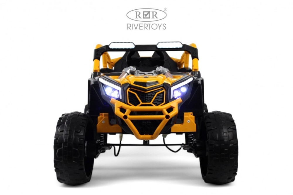 Детский электромобиль RiverToys K707AM-A (желтый) - фото3