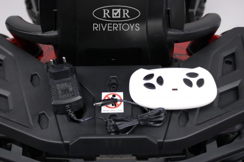 Детский электроквадроцикл RiverToys H999HH (черный) полноприводный - фото6