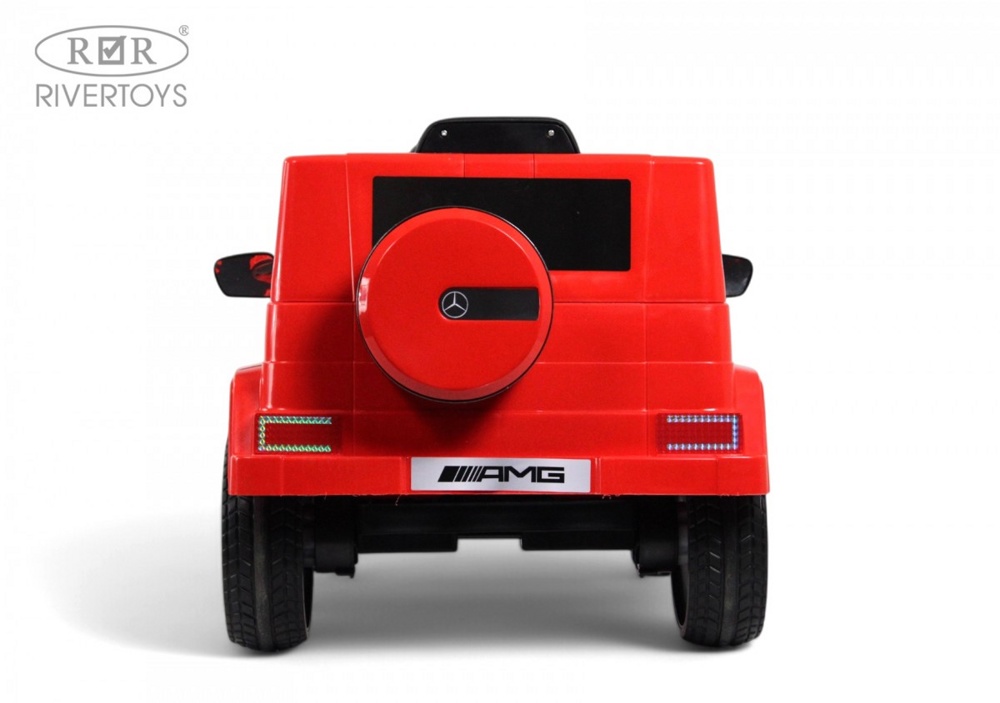 Детский электромобиль RiverToys Mercedes-AMG G63 G222GG (красный) - фото4