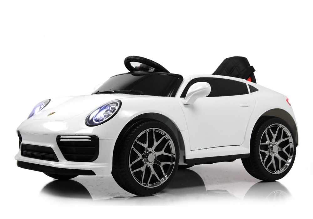 Детский электромобиль RiverToys F333FF (белый) Porsche