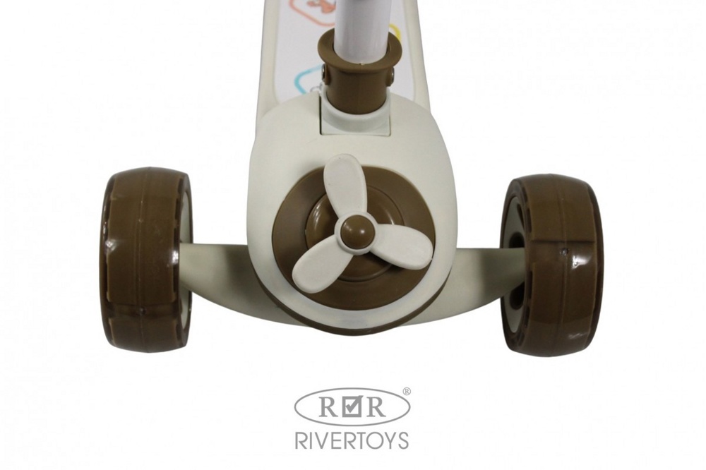 Детский самокат RiverToys HB-8001S (коричневый) фото-5