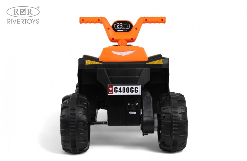 Детский электроквадроцикл RiverToys G400GG (оранжевый) - фото6