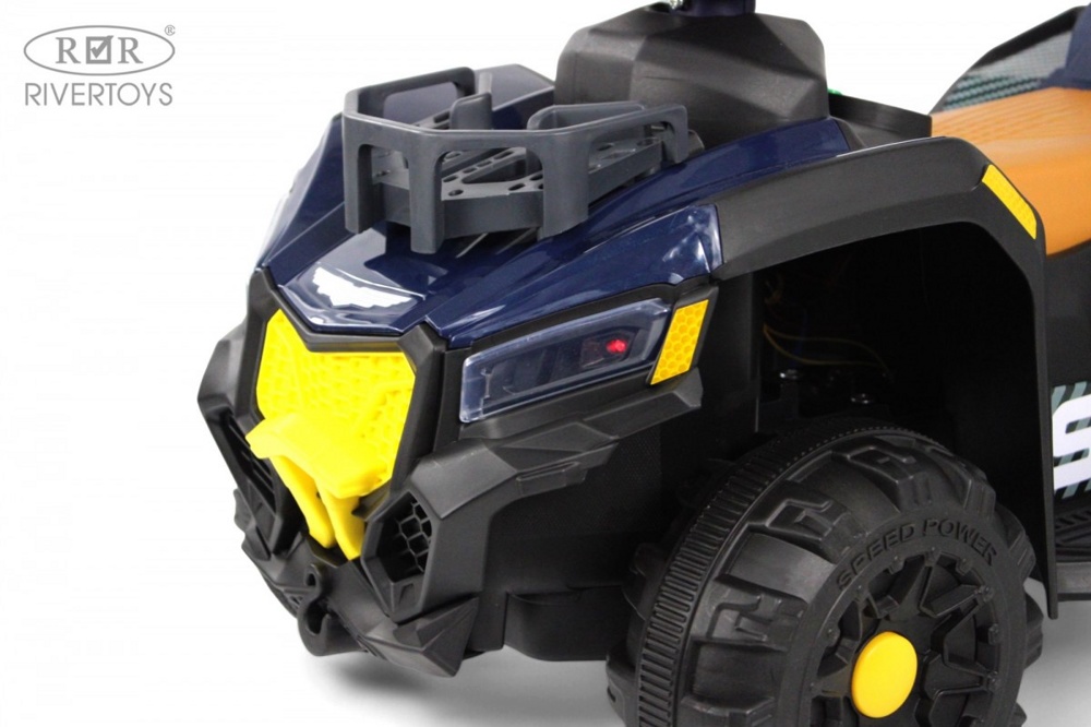 Детский электроквадроцикл RiverToys G400GG (синий) - фото6