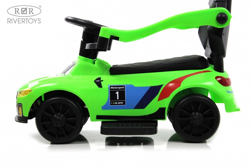 Детский толокар RiverToys F003FF-P (зеленый) BMW - фото5