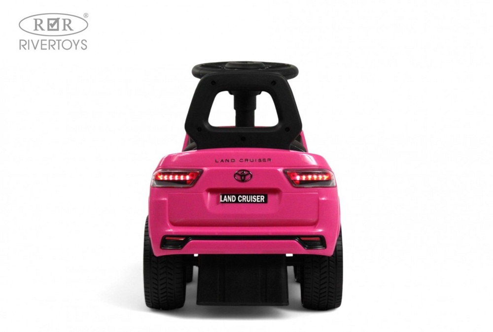Детский толокар RiverToys Toyota Land Cruiser 300 Z002ZZ-D (розовый) фото-6
