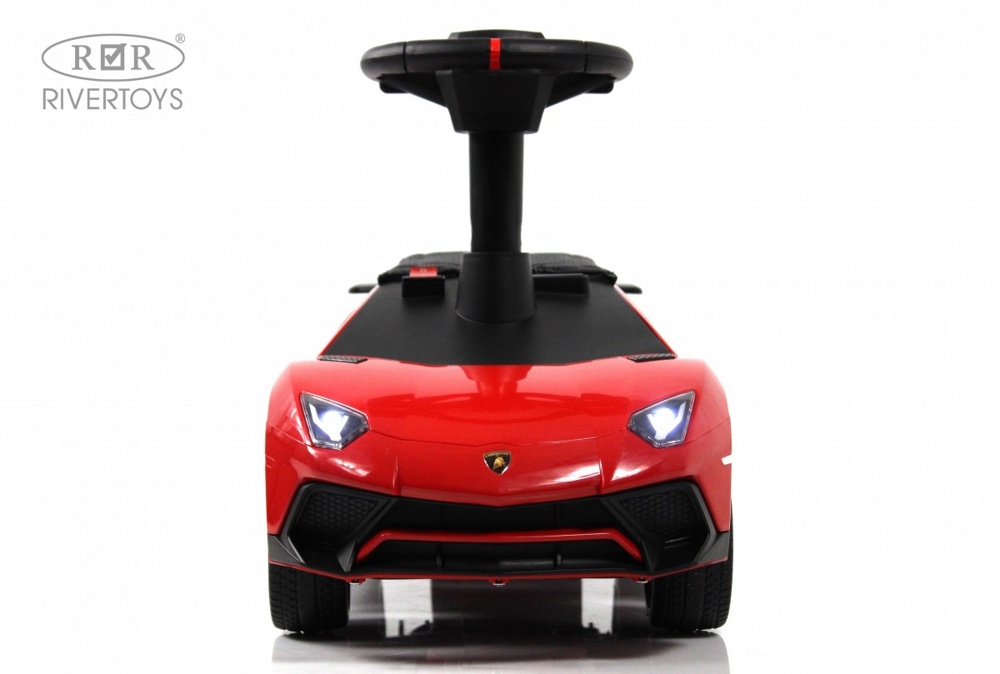 Детский толокар RiverToys M555MM-D (красный) Lamborghini Aventador SV - фото3