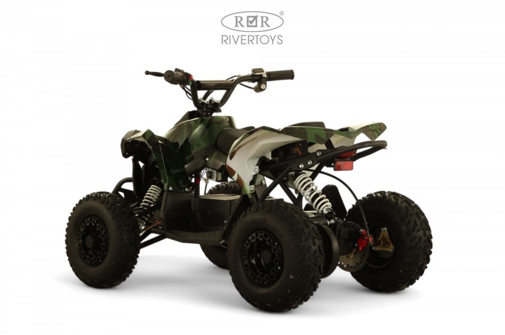 Детский электроквадроцикл RiverToys MARK (зеленый камуфляж) - фото5