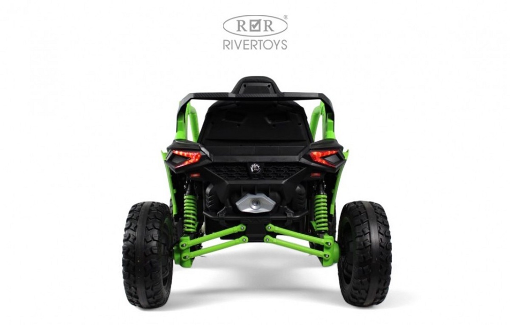 Детский электромобиль RiverToys Z707ZZ (зеленый) - фото5