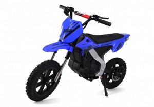Детский электромотоцикл RiverToys E777KX (синий) Двухместный - фото