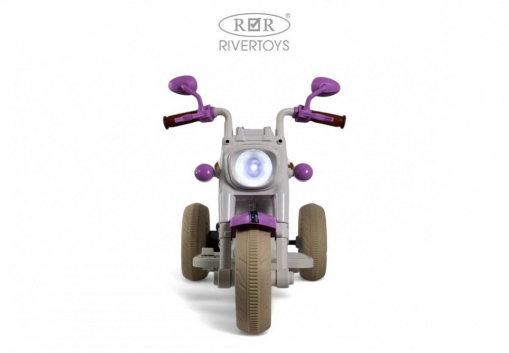 Детский электромобиль RiverToys G500GG-A (фиолетовый) - фото4