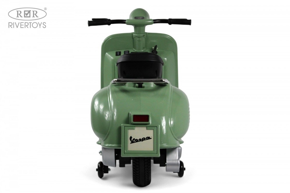 Детский электроскутер RiverToys VESPA M888MM (зеленый) - фото4