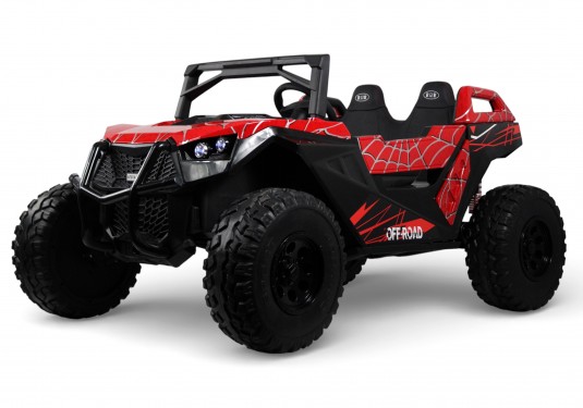 Детский электромобиль RiverToys A707AA LUX NEW 4WD (красный spider) Двухместный Полноприводный Детский электромобиль RiverToys A707AA LUX NEW 4WD (красный spider) Двухместный Полноприводный