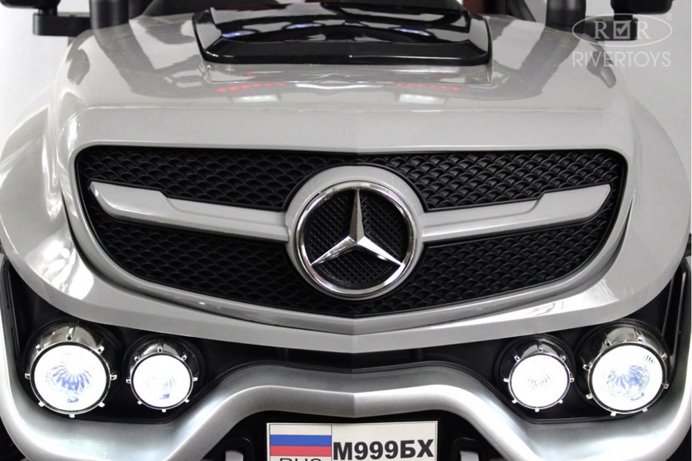 Детский электромобиль RiverToys М999БХ (черный) Mercedes Полноприводный Двухместный - фото3