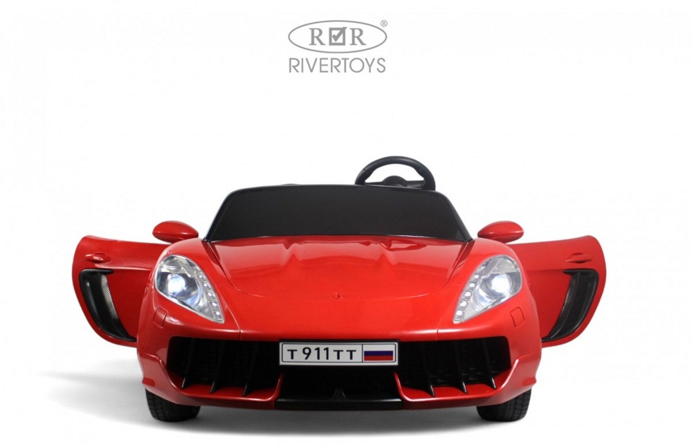 Детский электромобиль RiverToys T911TT NEW (красный) Двухместный до 100кг - фото5