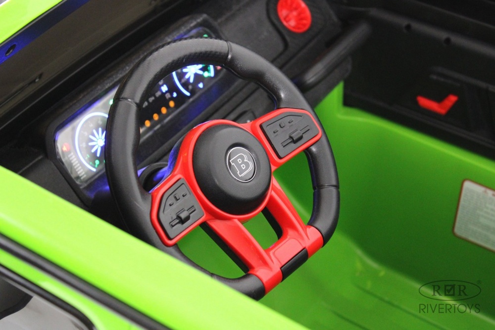 Детский электромобиль RiverToys Z888ZZ (зеленый) Brabus Полноприводный Двухместный фото-4 Детский электромобиль RiverToys Z888ZZ (зеленый) Brabus Полноприводный Двухместный фото-4