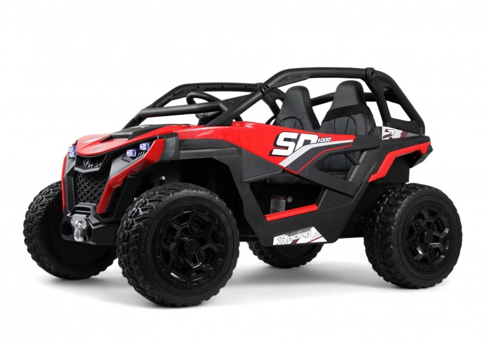 Детский электромобиль RiverToys C777CC (красный) Buggy Двухместный Полноприводный