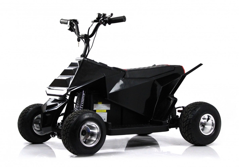 Детский электромобиль-квадроцикл RiverToys M009MM (черный) до 15 км/ч и с Сабвуфером