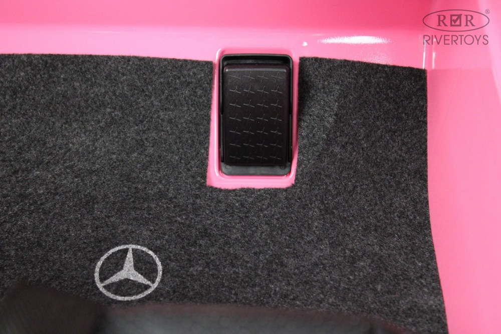 Детский электромобиль RiverToys Mercedes-Benz G63 O111OO (розовый глянец) Лицензия - фото6