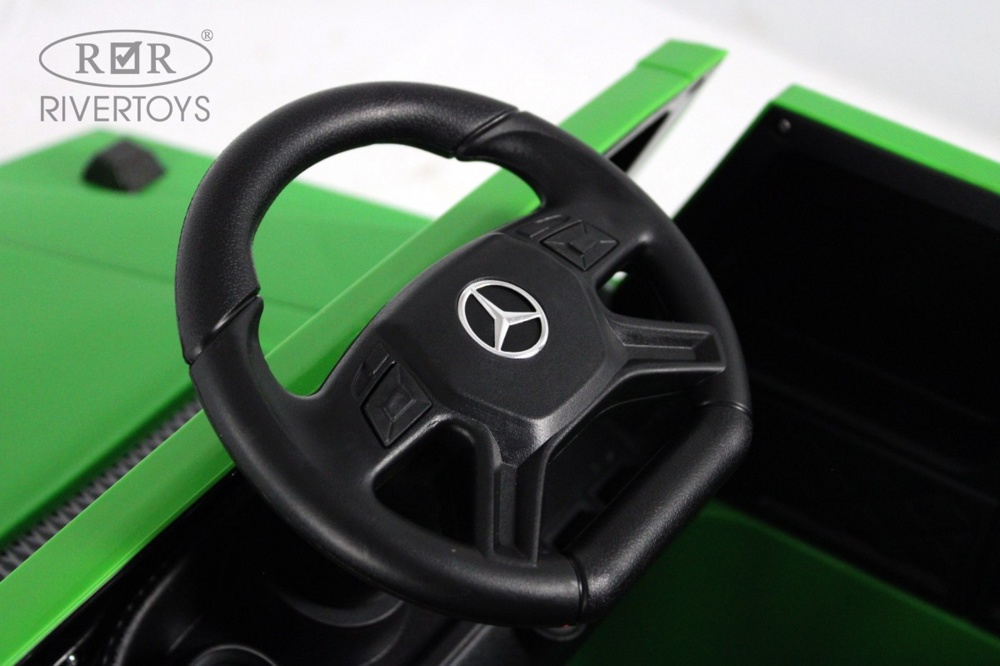 Детский электромобиль RiverToys Mercedes-AMG G63 G222GG (зеленый) - фото5