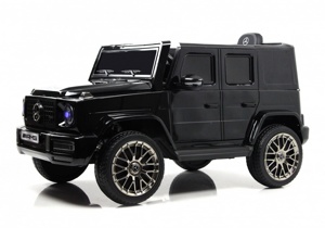 Детский электромобиль RiverToys Mercedes-AMG G63 4WD G333GG (черный глянец) Полноприводный - фото