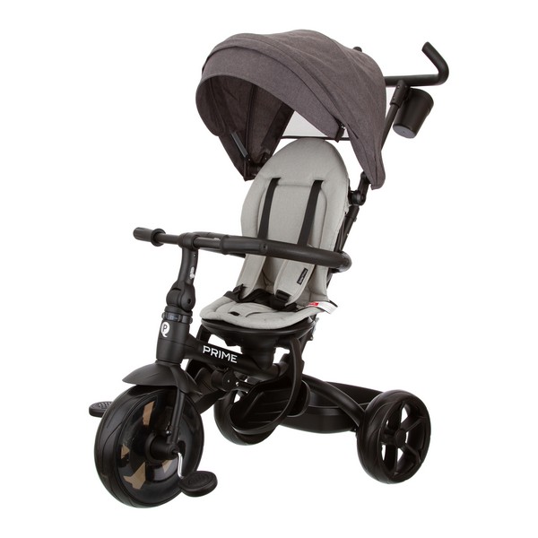 Трехколесный велосипед QPlay Prime2GY (графит) Поворотное сиденье, наклонный руль Трехколесный велосипед QPlay Prime2GY (графит) Поворотное сиденье, наклонный руль