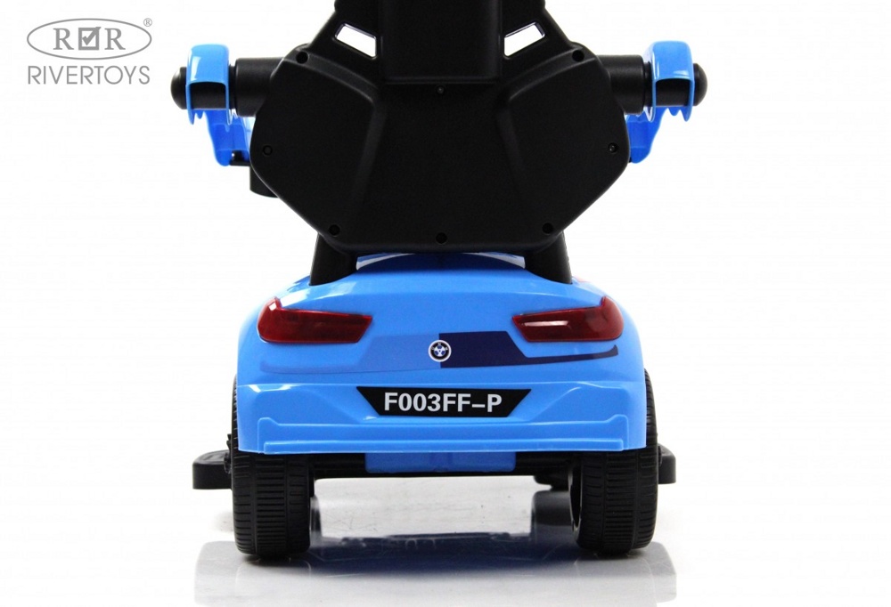 Детский толокар RiverToys F003FF-P (синий) BMW - фото6