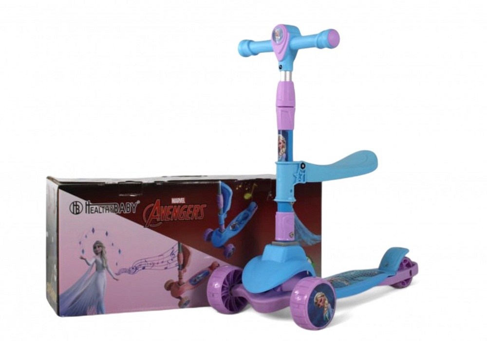 Детский самокат RiverToys HB-101 (голубой)