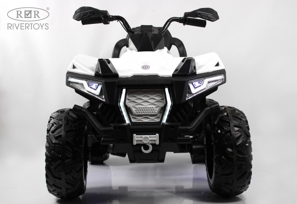 Детский электроквадроцикл RiverToys X999XX (белый) 4WD Полноприводный - фото3