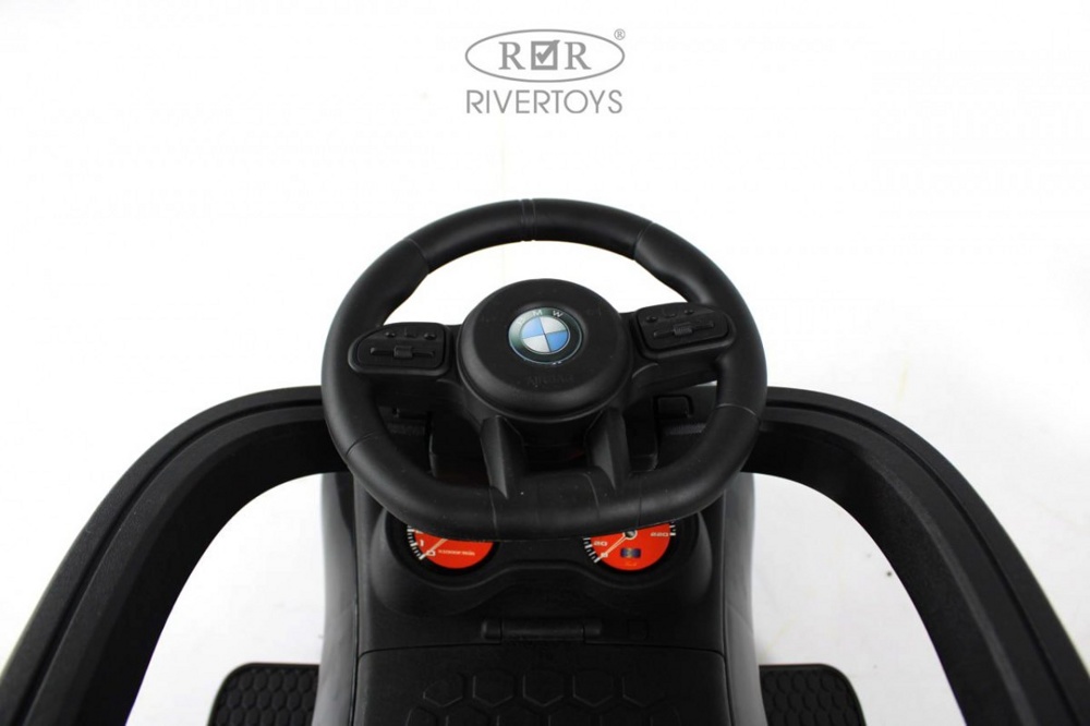 Детский толокар RiverToys Z005ZZ-B (серый) - фото4
