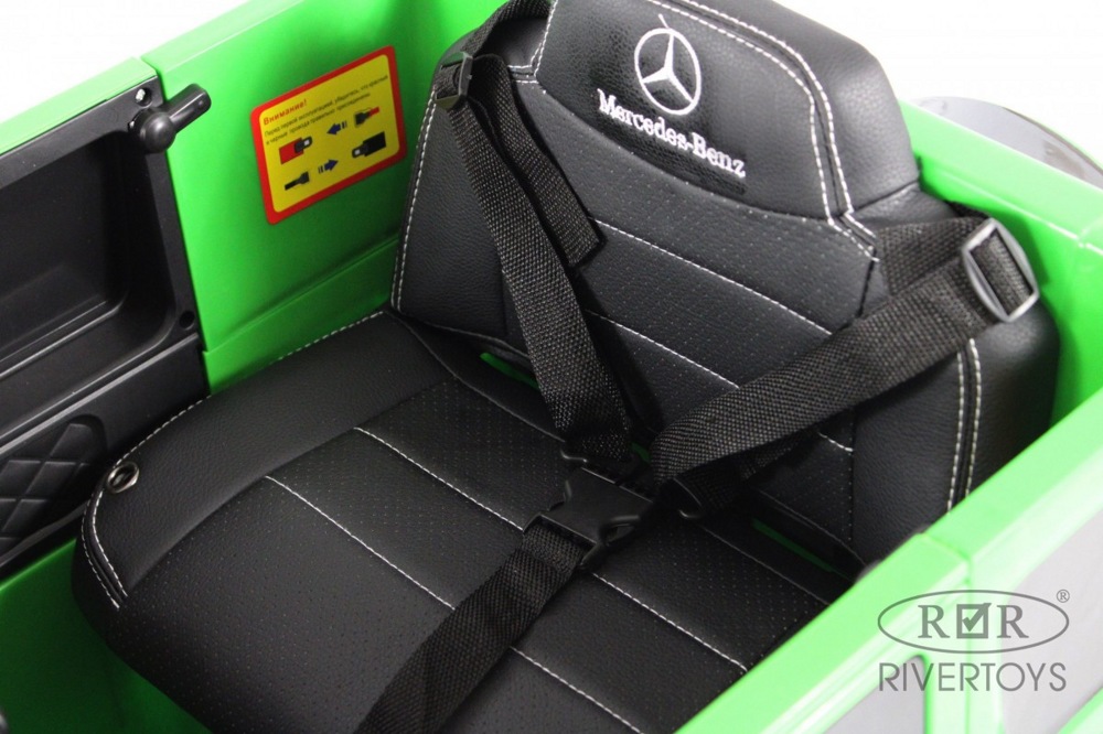Детский электромобиль RiverToys Mercedes-AMG G63 G222GG (зеленый) - фото6
