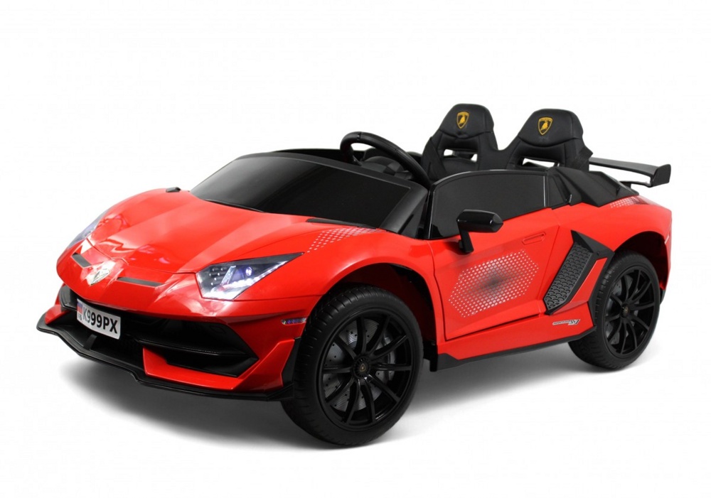 Детский электромобиль RiverToys K999PX (красный) Lamborghini Двухместный, полноприводный